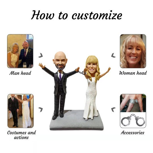 Customizable Handcrafted Polymer Clay Doll