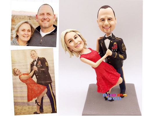Handmade Custom bobblehead couple custom figurines couple  anniversary custom figurines couple gifts