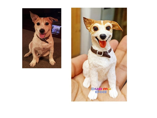 Realistic Custom Dog Sculpture Figurine of your pet custom dog for pet lost