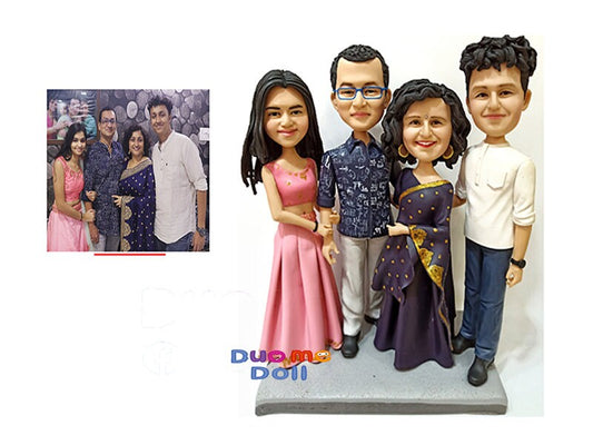 Custom bobblehead custom figurine 3D photo family bobblehead family figurines