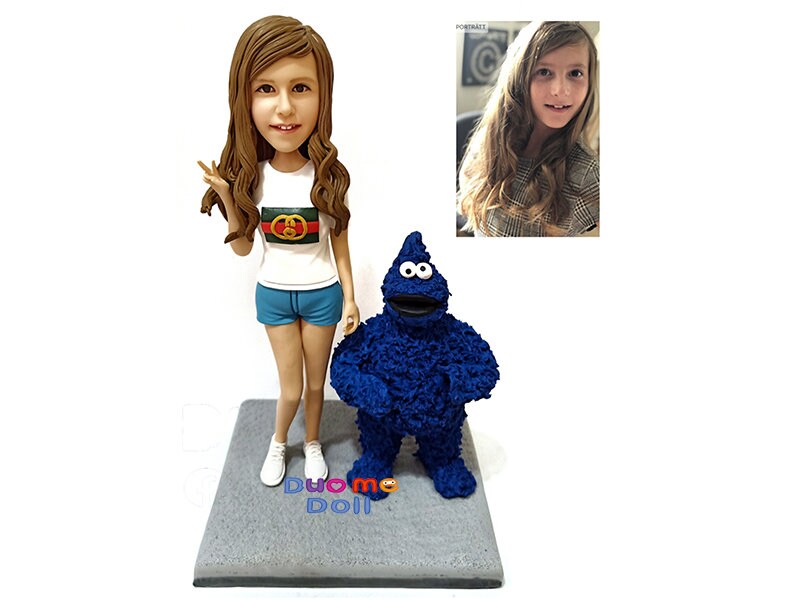 Custom bobblehead girl figurine to kids base on your photo and idea