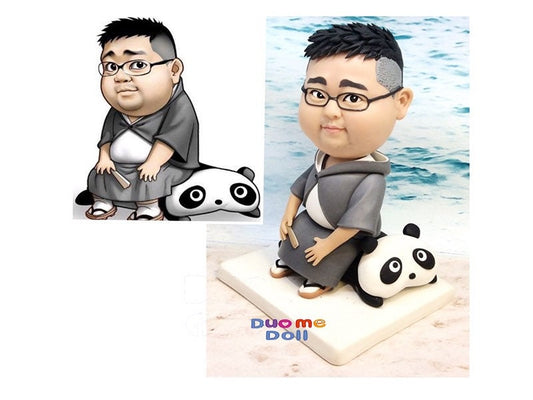 Custom cartoons figure custom bobblehead figurine birthday gift wedding gift