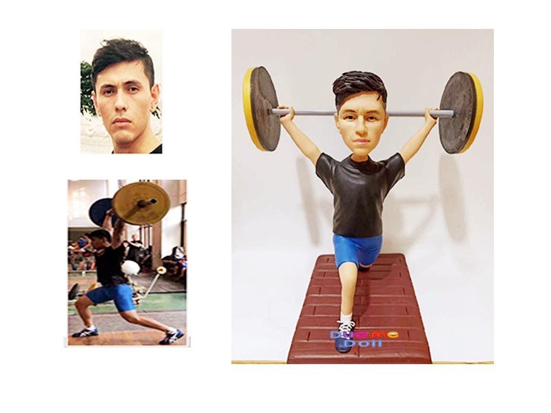 Custom athlete figure custom bobblehead custom figurine birthday gift wedding gift retire gift housewarming gift base on your ideas and pics