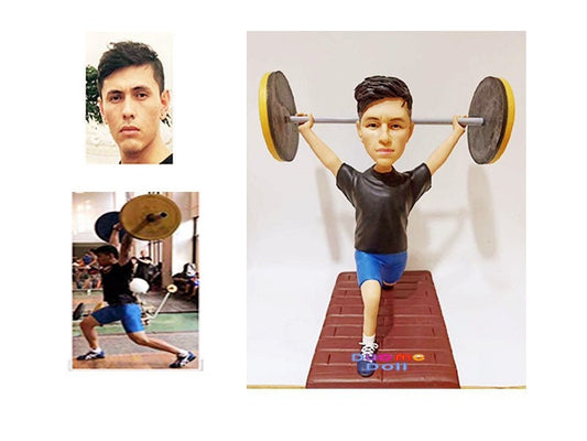 Custom athlete figure custom bobblehead custom figurine birthday gift wedding gift retire gift housewarming gift base on your ideas and pics