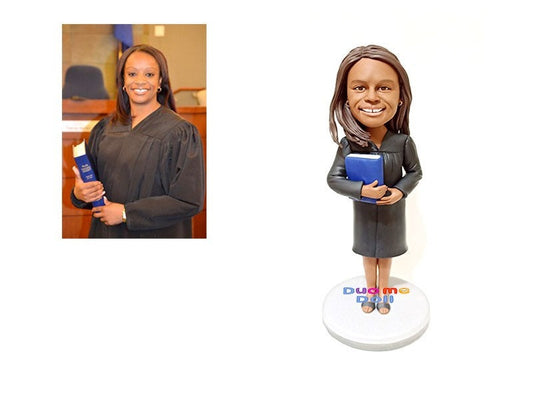 Custom lady figure Lawyer bobbleheads special birthday gift customized figurine Christmas gift base on your ideas and pics