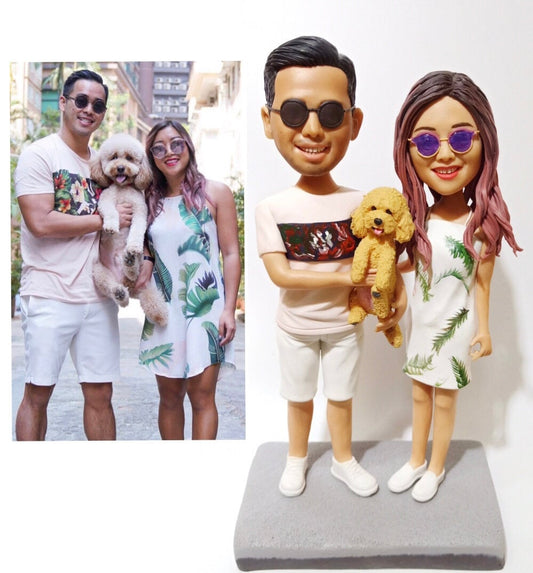 Custom bobblehead for wedding cake topper, birthday and anniversary cake, Valentine's day special discount