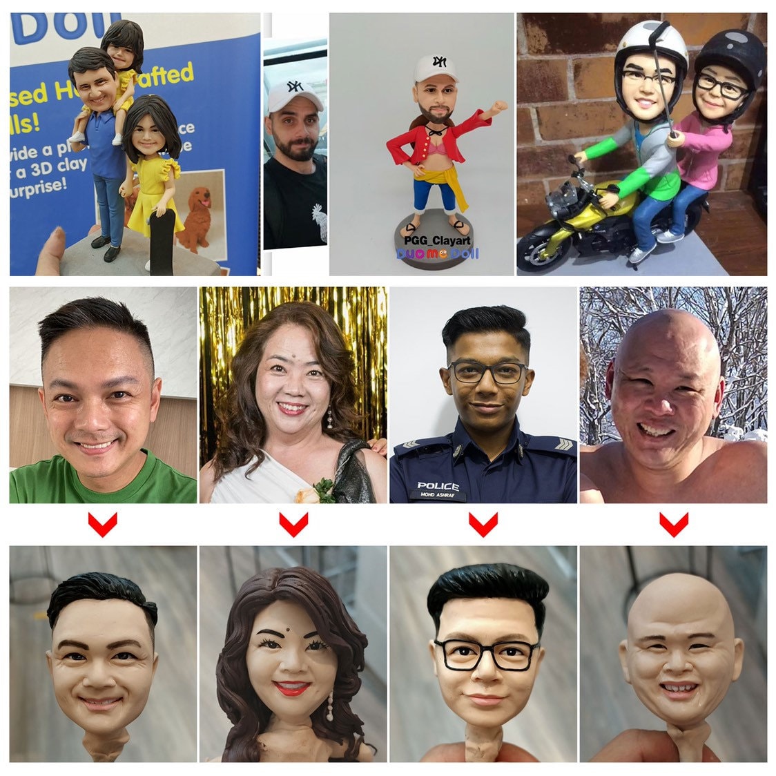 Custom bobblehead playing football custom sports figurines playing football bobblehead gift to boss gift to client 15cm