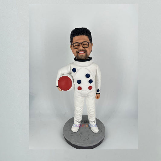 Custom handmade bobblehead cake toper gift figurines astronaut gift birthday custom figurines for him gift father's day valentines day doll