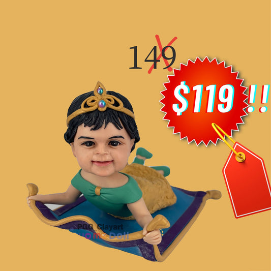 ADVANCE SALE! black friday only! Custom bobblehead clay doll cake topper birthday christmas gift special price