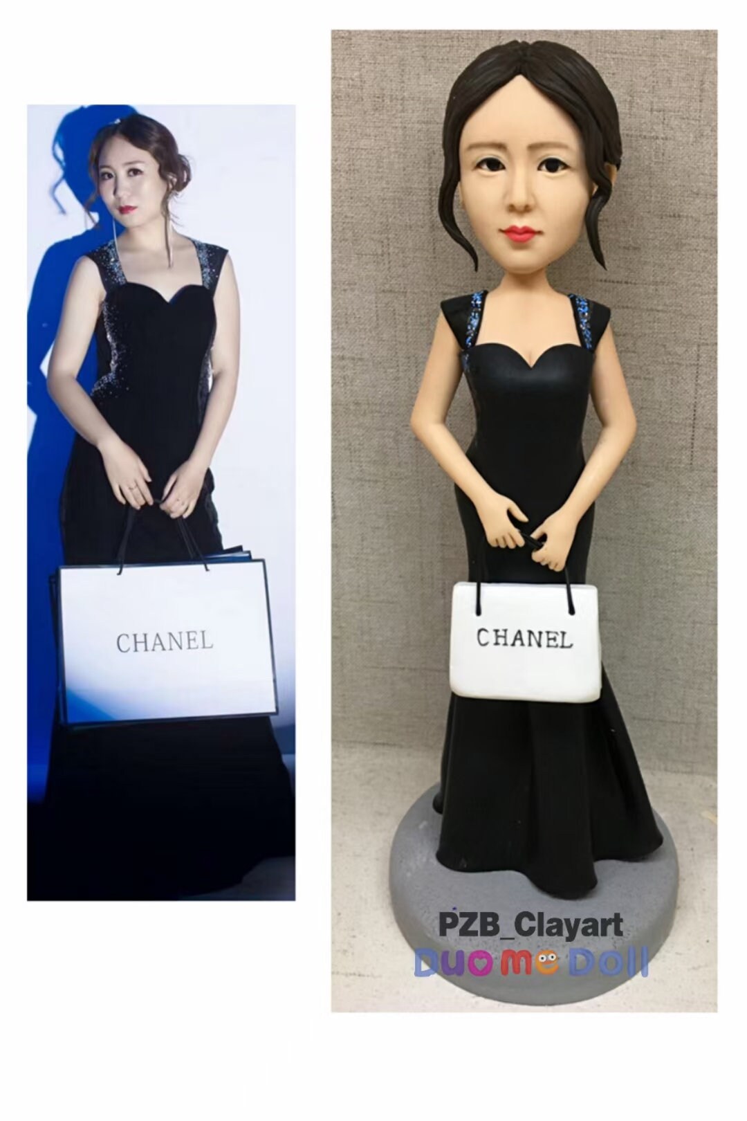 Custom bobblehead traveling girl  custom figurine to girlfriend anniversary customized bobblehead gift base on your picture and ideas