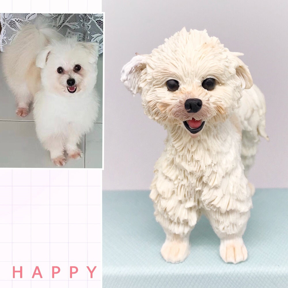 Custom bobblehead of a dog customise gift for pet cake topper dog custom Papillon Golden Retriever husky corgi Yorkshire Terrier