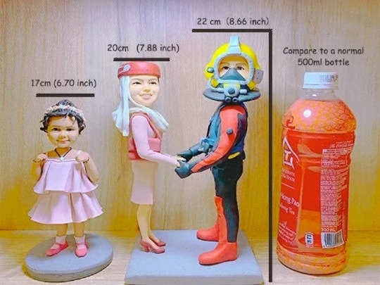 Custom bobblehead of a dog customise gift for pet cake topper dog custom Papillon Golden Retriever husky corgi Yorkshire Terrier