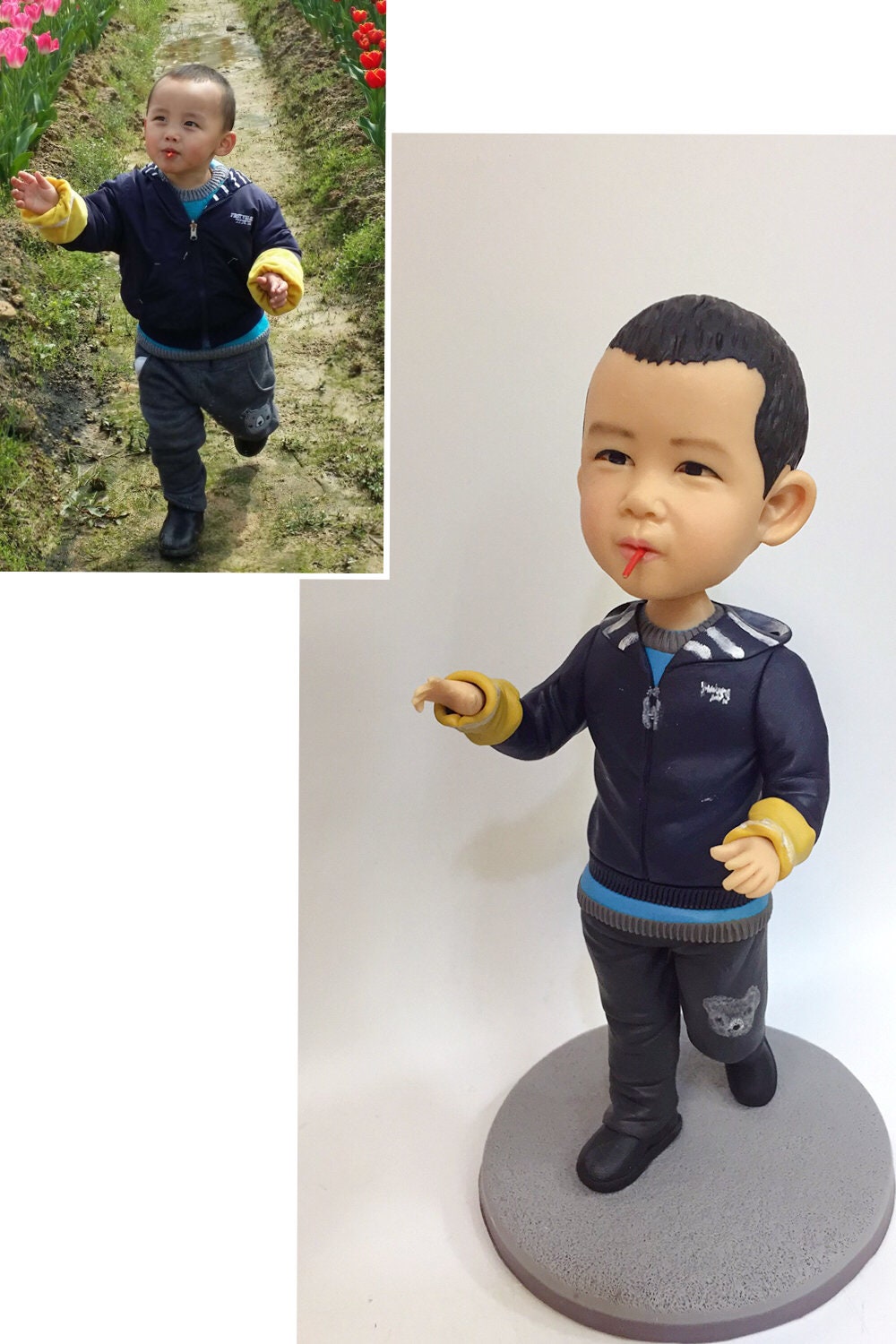 customize cake topper birthday gift figurine boy present bobblehead special custom creative gift