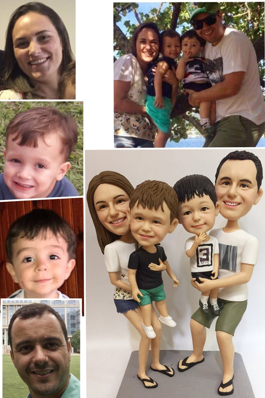 custom bobblehead family portrait reunion remembrance memory creative gift (price only for 1)