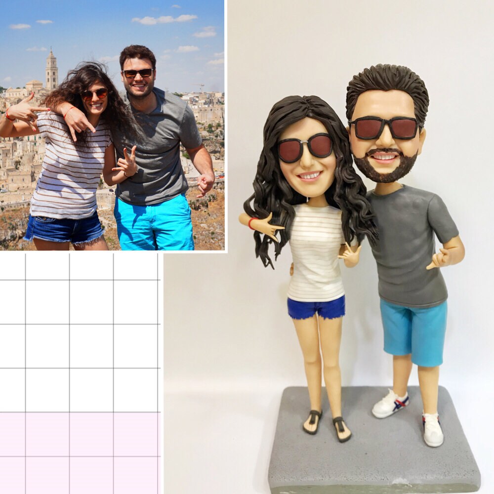 custom doll bobblehead wedding cake topper discount valentines day