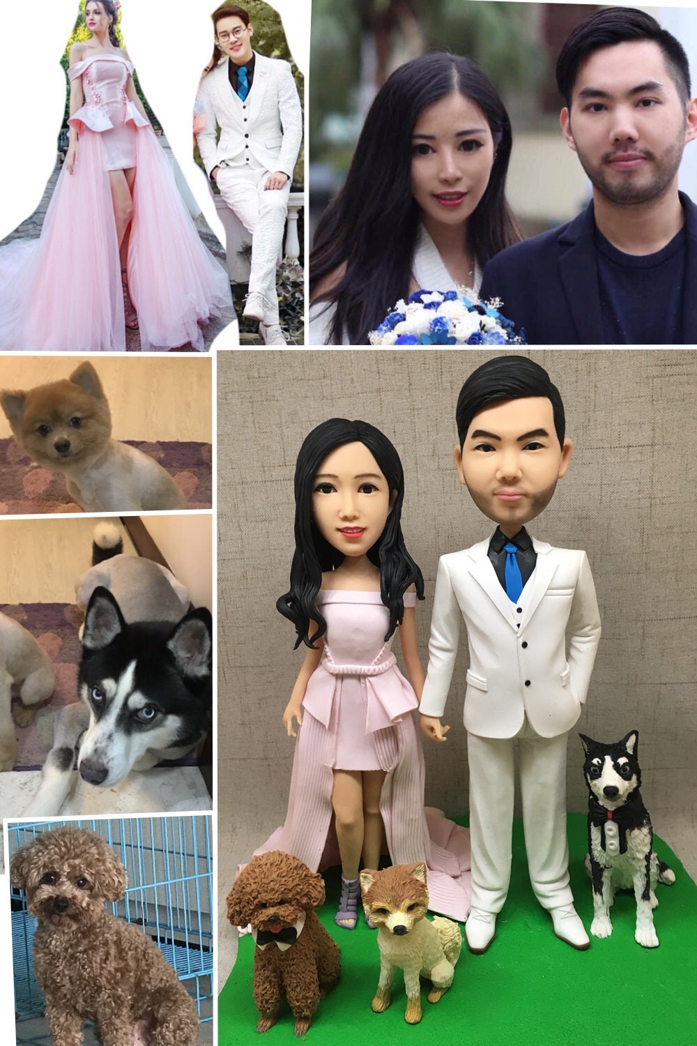 Custom bobblehead custom wedding figurine wedding gifts