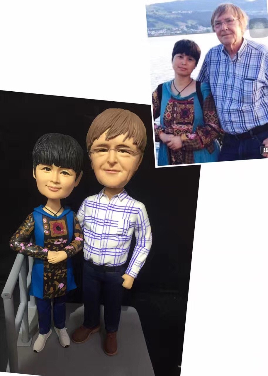 custom couple doll figurine cake topper home decoration parent's gift anniversary gift