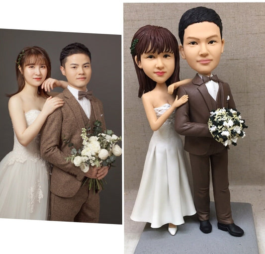 custom doll bobblehead wedding cake topper discount valentines day