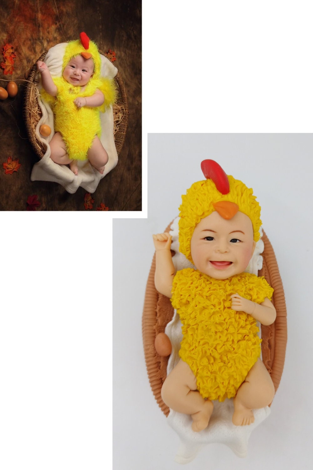 baby Bobblehead Custom, Personalized Birthday Cake Topper For Her, birthday Anniversary Bobble Head Gift For child daughter friends