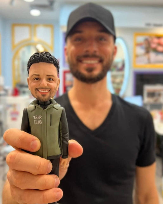 Handmade custom bobbleheads, make your own bobblehead, make a bobblehead for him, Custom Bobbleheads for dad, best gift for boyfriend fiance