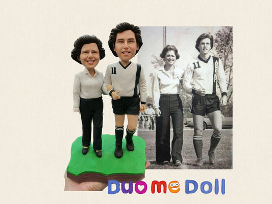 Custom Wedding Couple Bobbleheads, Bobble Head Gifts for Valentines, anniversary gifts for parents,Wedding Cake Topper