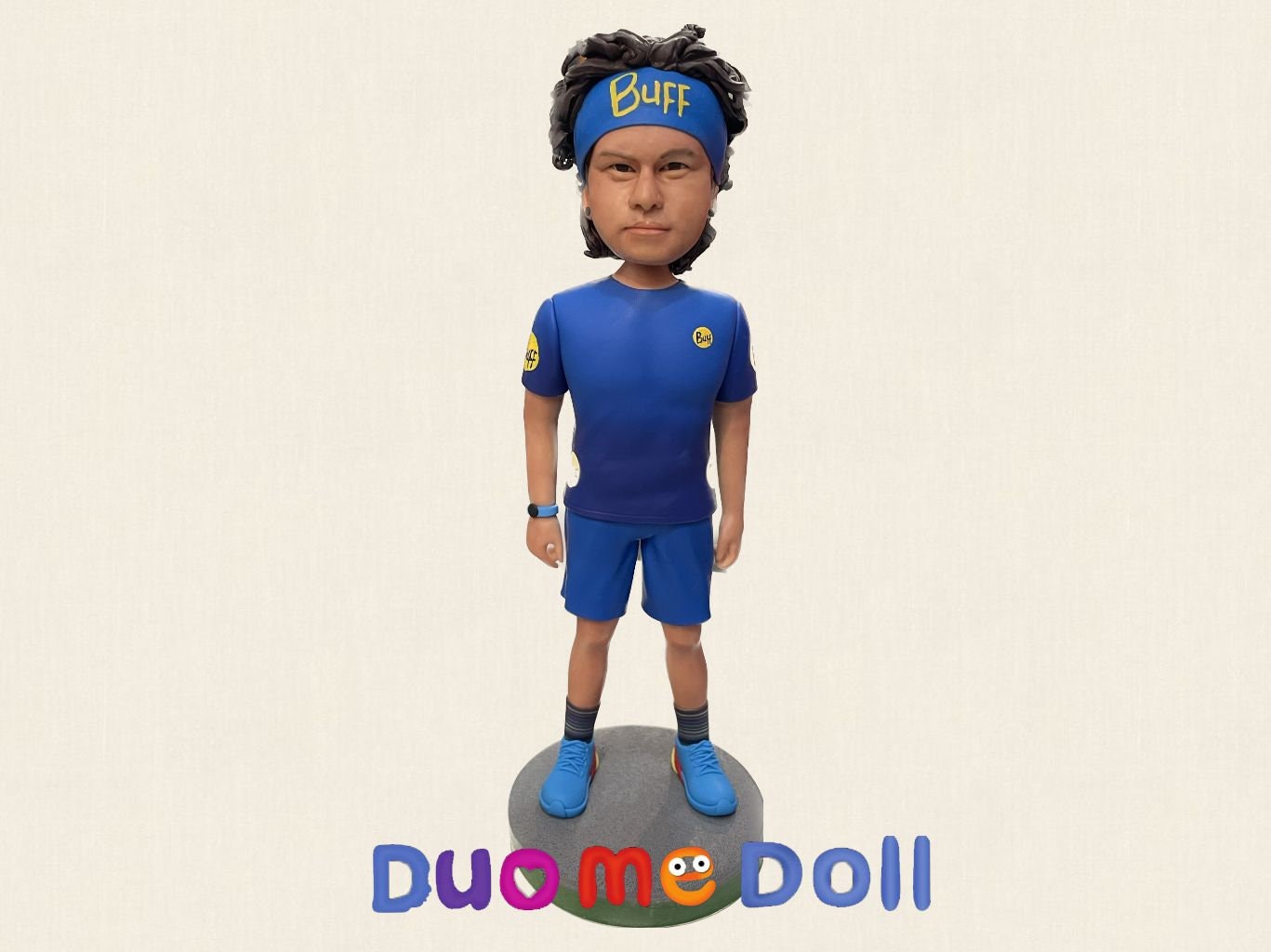Custom badminton football player bobblehead, Personalised birthday present, gift for valentines
